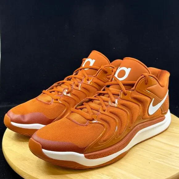 Rare KD17 TB Promo Desert Orange Texas Basketball Shoes  display picture 2